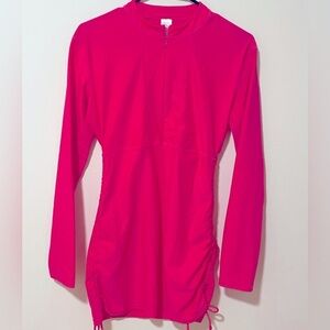 HOT PINK Beach Cover-Up Women’s L; fits like a SMALL